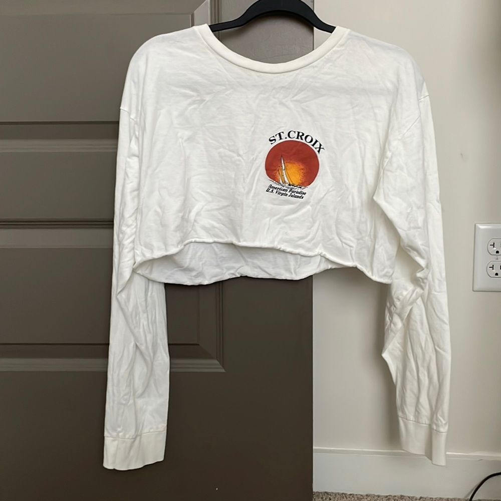 Long sleeve crop top (one size)